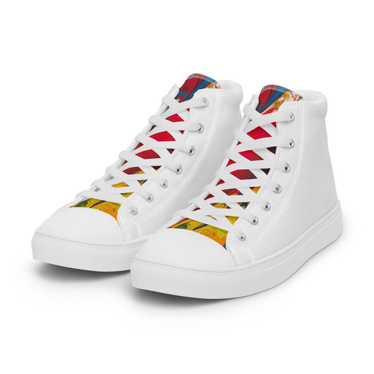 Men’s high top canvas shoes