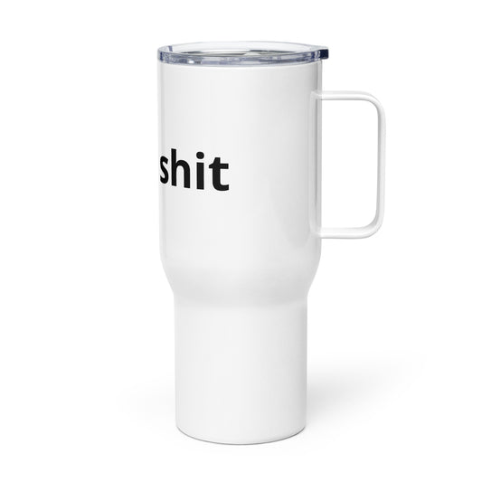 Travel mug with a handle