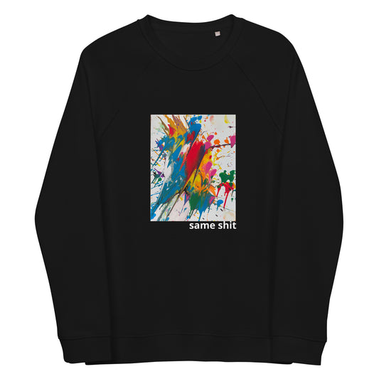 Unisex organic raglan sweatshirt